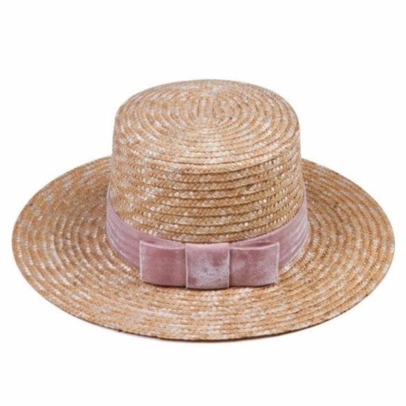 Lack of Color Pink Velour Straw Hat main image 6